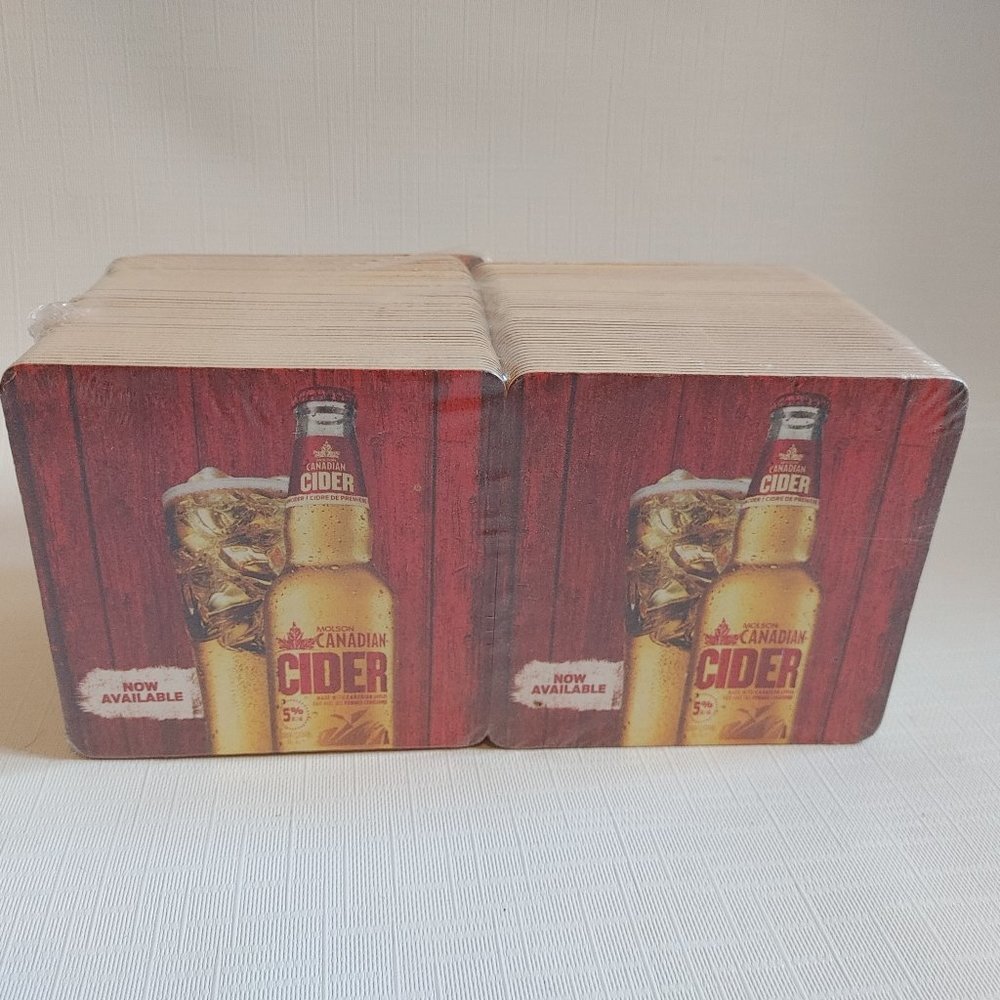 MOLSON Canadian Cider Double Coaster Package Lot of 100
